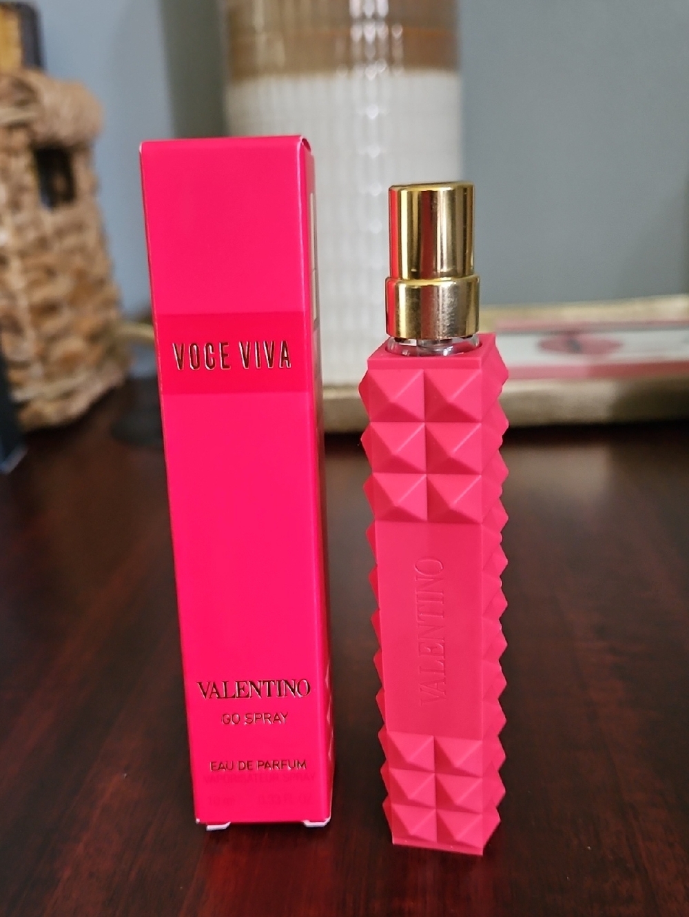 Valentino Voce Viva Eau de Parfum - Hot Pink with Gold Accents